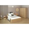 Postel DOLI s roštem 140x200 (odstín dub craft zlatý)