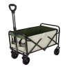 Zahradní vozík, skládací  KARIL (odstín béžová/zelená/černá)