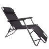 Zahradní polohovací křeslo REGED (odstín černá)