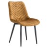Jídelní židle ZAINA TYP 2 (odstín hnědozlatá/černá)