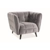 castello1v14 fotel castello 1 velvet szary bluvel 14 wenge