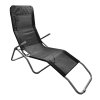 Zahradní lehátko SELNO (odstín černá/šedá)