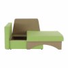 Rozkládací křeslo KUBOŠ levé (Barva zelená/béžová, Provedení levé)