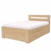 Postel s úložným prostorem FABIE (Dekor olše, Šíře matrace 140 cm, Úchytka standard)