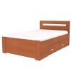 Postel s úložným prostorem FABIE (Dekor olše, Šíře matrace 140 cm, Úchytka standard)