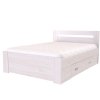 Postel s úložným prostorem FABIE (Dekor olše, Šíře matrace 140 cm, Úchytka standard)