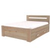 Postel s úložným prostorem FABIE (Dekor olše, Šíře matrace 140 cm, Úchytka standard)