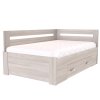 Postel s úložným prostorem FABIE rohová (Dekor olše, Šíře matrace 140 cm, Úchytka standard)