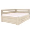 Postel s úložným prostorem FABIE rohová (Dekor olše, Šíře matrace 140 cm, Úchytka standard)