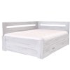 Postel s úložným prostorem FABIE rohová (Dekor olše, Šíře matrace 140 cm, Úchytka standard)