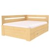 Postel s úložným prostorem FABIE rohová (Dekor olše, Šíře matrace 140 cm, Úchytka standard)