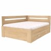 Postel s úložným prostorem FABIE rohová (Dekor olše, Šíře matrace 140 cm, Úchytka standard)