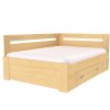 Postel s úložným prostorem FABIE rohová (Dekor olše, Šíře matrace 140 cm, Úchytka standard)