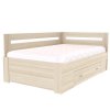 Postel s úložným prostorem FABIE rohová (Dekor olše, Šíře matrace 140 cm, Úchytka standard)