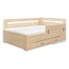 Postel s úložným prostorem FABIE rohová (Dekor olše, Šíře matrace 140 cm, Úchytka standard)