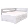Postel s úložným prostorem FABIE rohová (Dekor olše, Šíře matrace 140 cm, Úchytka standard)