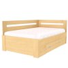 Postel s úložným prostorem FABIE rohová (Dekor olše, Šíře matrace 140 cm, Úchytka standard)
