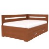 Postel s úložným prostorem FABIE rohová (Dekor olše, Šíře matrace 140 cm, Úchytka standard)