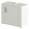 Skříňka pod umyvadlo LESSY NEW 02 (Barva dub sonoma/matná bílá)