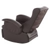 polohovacie kreslo s vysuvnou podnozou romelo hnede