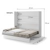 Výklopná široká postel 160 REBECCA (Barva bílá)