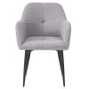 Jídelní křeslo SENER (Barva šedá/černá)