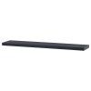 Polička nástěnná 120 cm P-002 (Barva černá lesk)