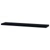 Polička nástěnná 120 cm P-002 (Barva černá lesk)