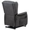 TV a relaxační křeslo "ušák"+ elektrické polohování TV-1190 (Barva šedá)