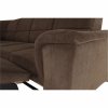 Rozkládací sedací souprava SANTIAGO (Barva hnědá, Provedení levé)