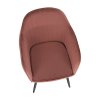 Designové křeslo ZIRKON (Barva růžovohnědá)