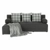 Rohová sedací souprava MEXX (Barva šedý melír / vzor, Varianta levá)