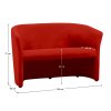 Klubové dvojkřeslo CUBA (Barva látka červená)