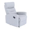 Relaxační křeslo SILAS (Provedení ekokůže bílá)