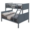 Patrová rozložitelná postel NEVIL šedá