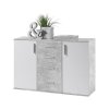 komoda poppy 5 biela beton