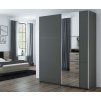 Šatní skříň BISMARK 150 (barva grafit/grafit)