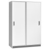 Šatní skříň s posuv. dveřmi TRAFICO 14 (barva bílá/popel)