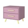 Noční stolek 2S BASILIO (barva fialová)