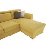 Luxusní sedací souprava MARIETA U (Barva žlutá/hnědé polštářky, Provedení levá)