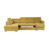 Luxusní sedací souprava MARIETA U (Barva žlutá/hnědé polštářky, Provedení levá)