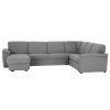 Sedací souprava BITER U (Barva šedá, Rohové provedení levá)