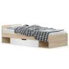 postel 1s 90 biela dub sonoma teyo