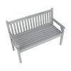 Dřevěná zahradní lavička KOLNA (Barva šedá)