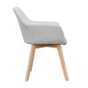 Designové křeslo CLORIN NEW (Barva světlešedá / buk)