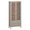 klio taupe vitrina 2w2s led