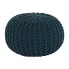 Pletený taburet GOBI TYP 2 (odstín mentol)