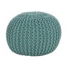Pletený taburet GOBI TYP 2 (odstín mentol)