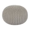 Pletený taburet GOBI TYP 2 (odstín mentol)