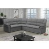Rozkládací rohová sedačka LANZAROTE (Vyberte si umístění rohu: roh na pravé straně, potah berlin new 03)